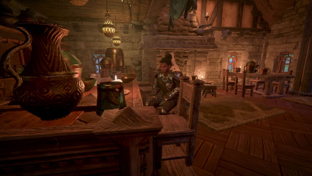 Enshrouded sitting