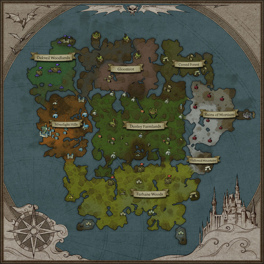 V Rising 1.1 Oakveil Woodlands map