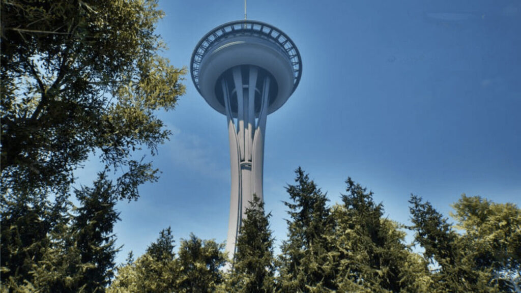 rooted communication tower