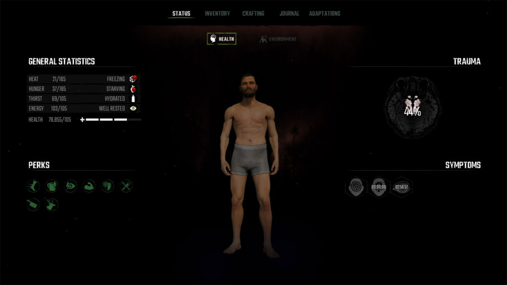 winter survival health tab