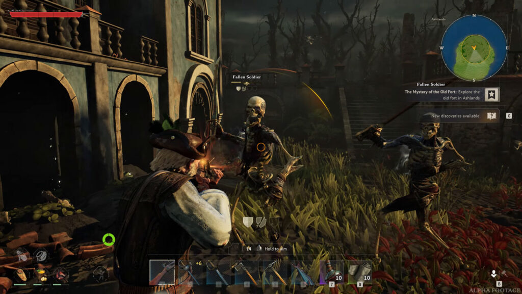 Crosswind Ashlands biome skeletons