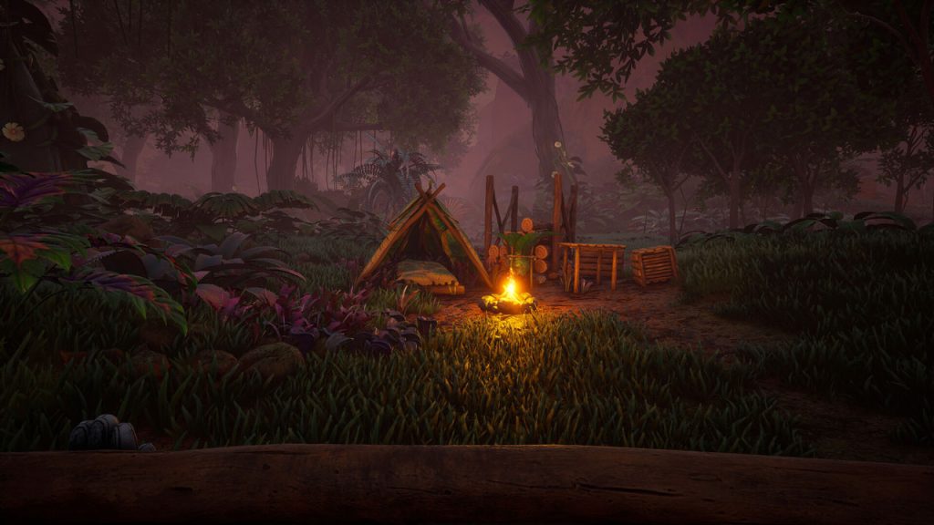 Blind descent camp building